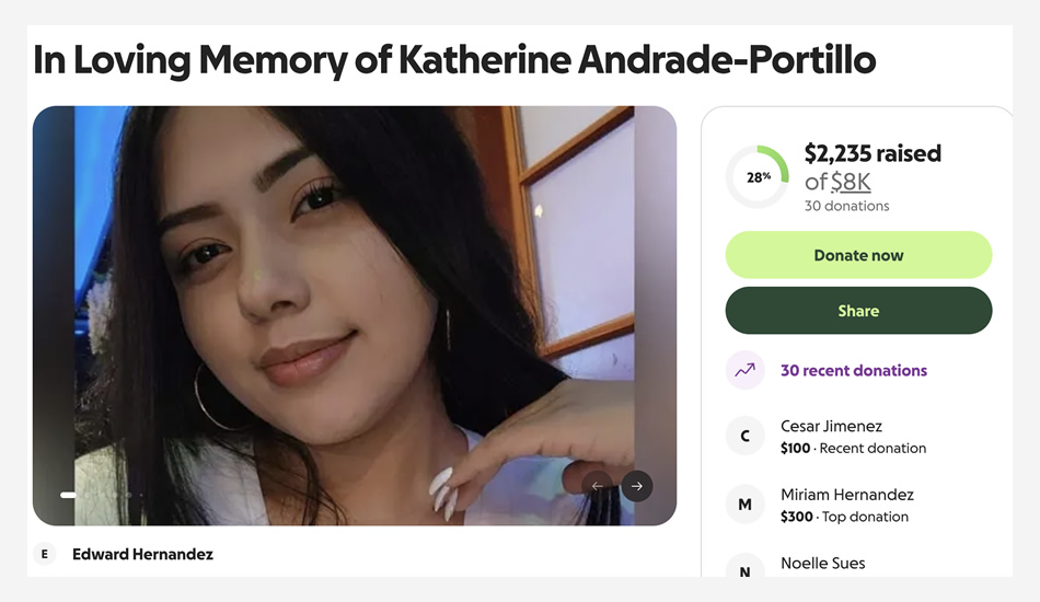 Joven de 27 años muere en trágico accidente; familia solicita ayuda 1 En memoria de Katherine Andrade-Portillo