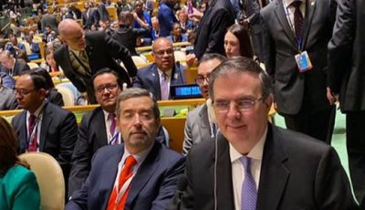 Marcelo Ebrard en la ONU